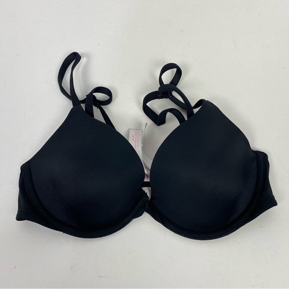 PINK victoria's secret black wear everywhere t-shirt bra